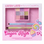 Beauty Creations x Candy Land SugarHigh'  9 Shadow Palette & 4 Pc Eye Brushes Set - Image 2